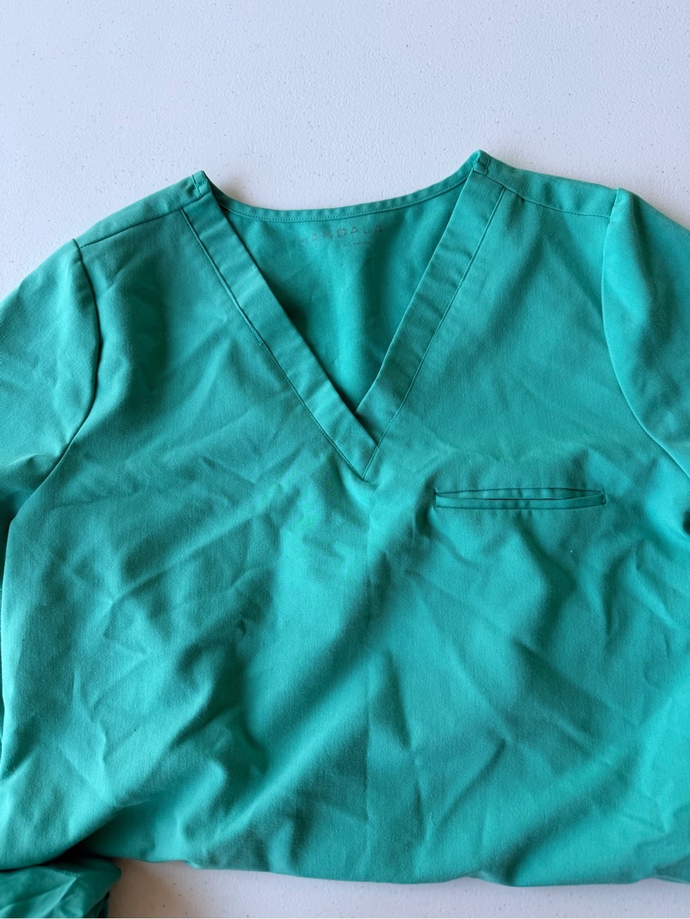 Mandela V-Neck Women's Top /Bottom in Teal